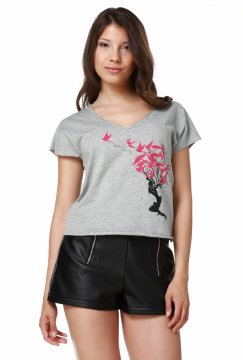 V-Neck Design Women's T-Shirt