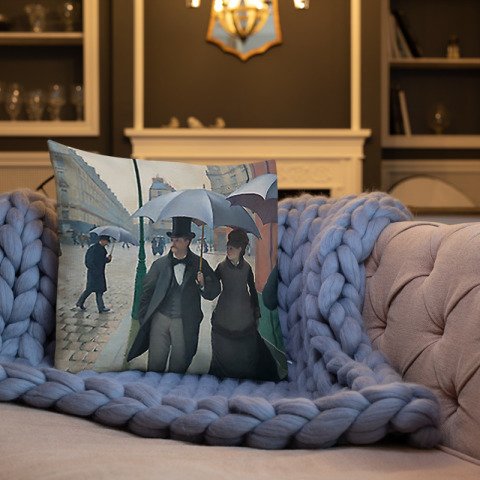 Sanat Eseri Baskılı Dekoratif Yastık