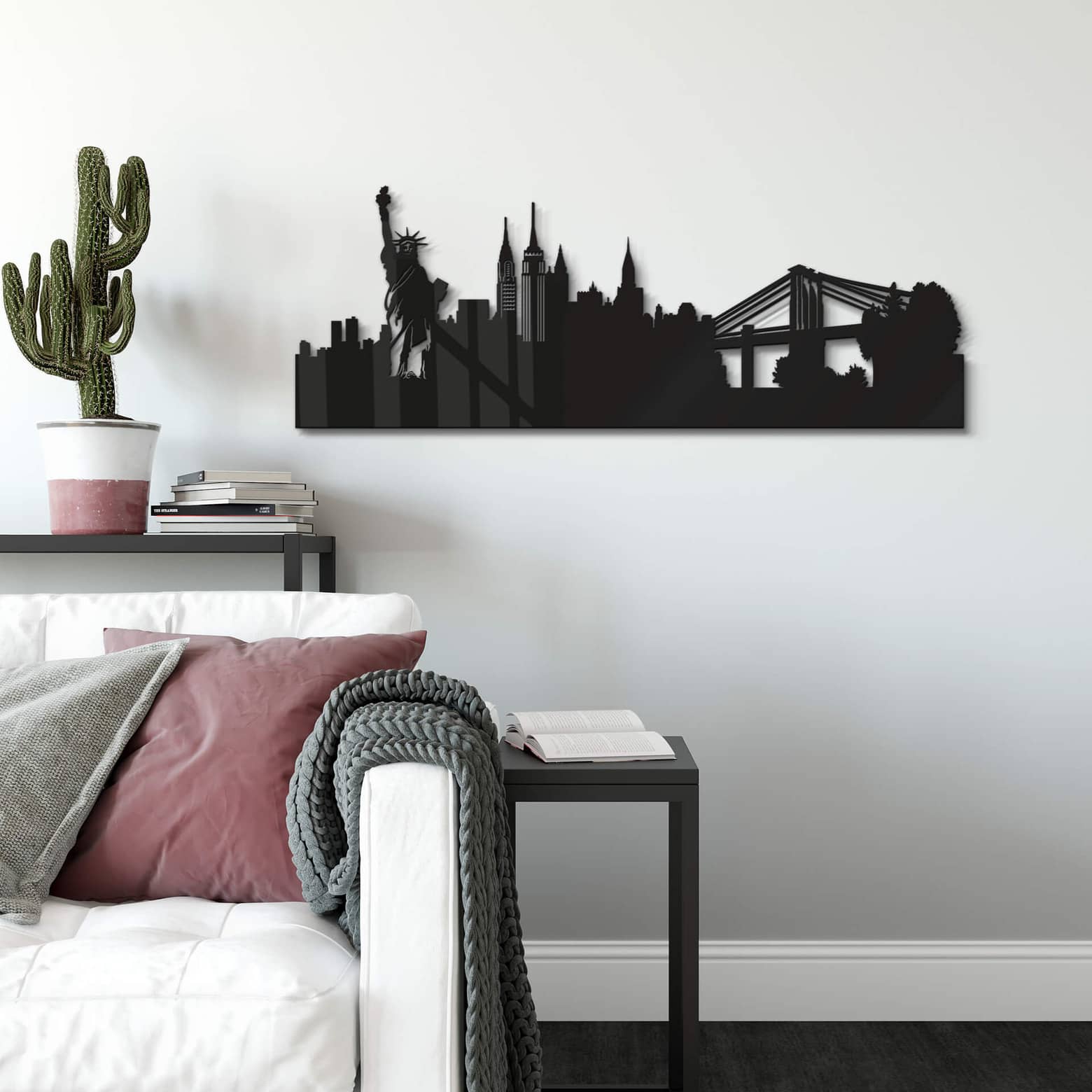 New York Tasarım Üç Boyutlu Duvar Dekor