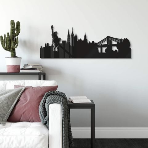 New York Tasarım Üç Boyutlu Duvar Dekor
