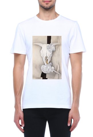 O'Keeffe Printed Crew Neck Printed T-Shirt