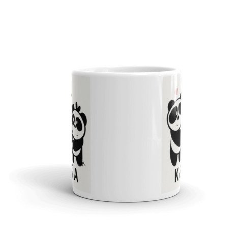Lovers Design Panda Mug with Personalized Written