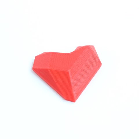 Design Red Heart Brooch