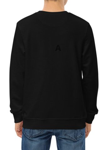 Unisex-Sweatshirt mit Jasus-Print und Rundhalsausschnitt