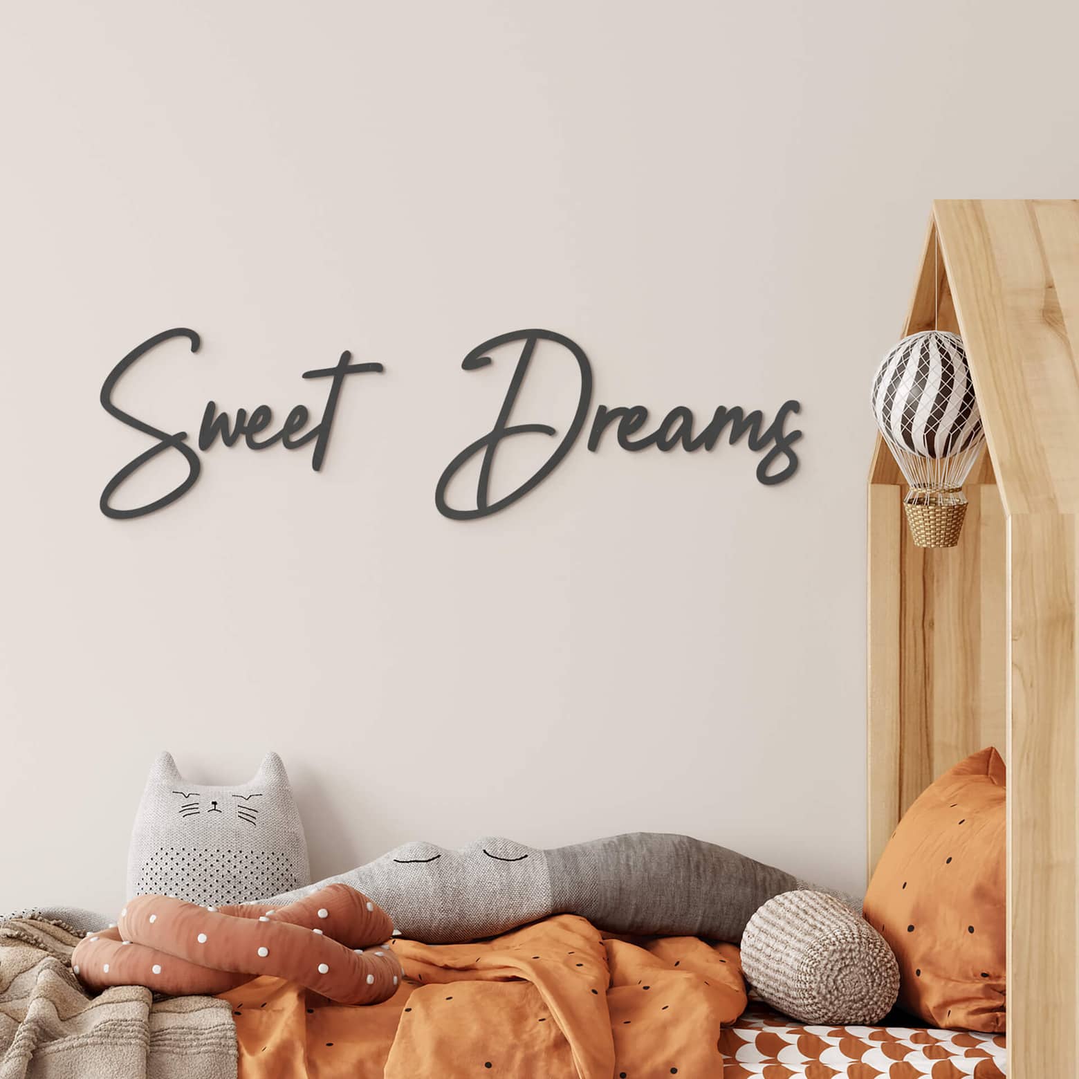 Sweet Dreams Wooden Design Wall Decor
