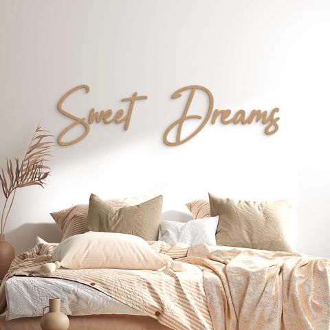 Sweet Dreams Wooden Design Wall Decor