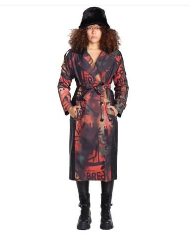 Mumu Design Raincoat Hooded Plenty Patterned