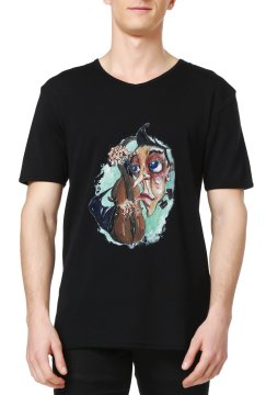 V-Neck Design Men's T-Shirt