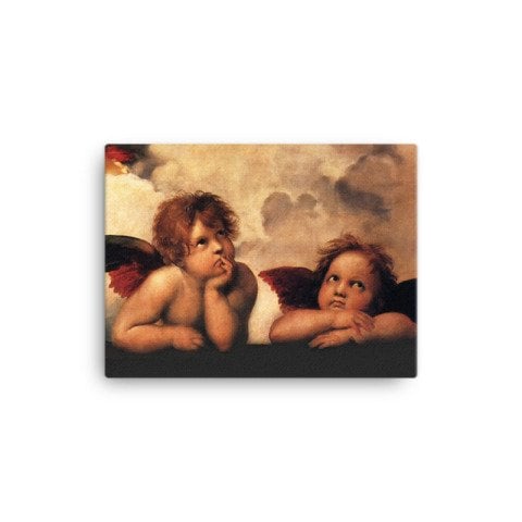 Michelangelo Buonarroti Cupids Angels Canvas Painting