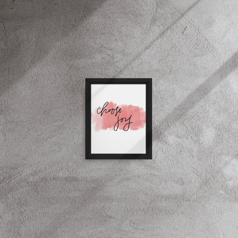 İlham Verici Çerçeveli Tablo Kişiye Özel