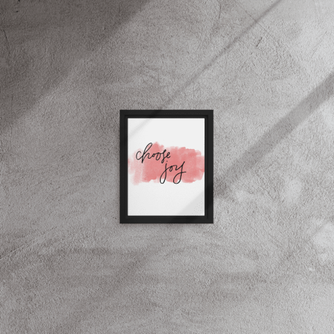 İlham Verici Çerçeveli Tablo Kişiye Özel