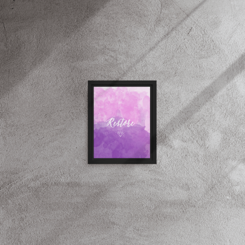 İlham Verici Çerçeveli Tablo Kişiye Özel