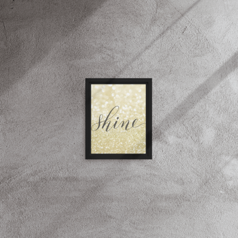 İlham Verici Çerçeveli Tablo Kişiye Özel