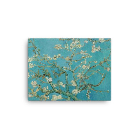 Vincent Van Gogh Almond Blossoms Blue Canvas Painting