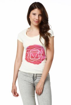Wide Collar Design Women's T-Shirt