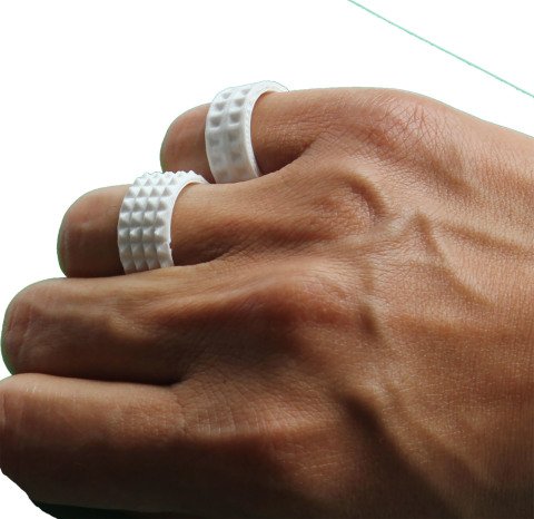 Siyah Beyaz 6 Çeşit Tasarım Çoklu Yüzük