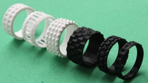 Siyah Beyaz 6 Çeşit Tasarım Çoklu Yüzük L