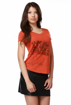 V-Neck Design Women's T-Shirt