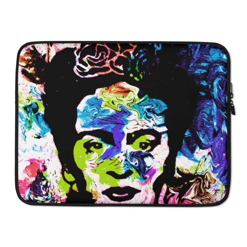 Entropik Frida Tasarım Baskılı Laptop Bilgisayar Çantası