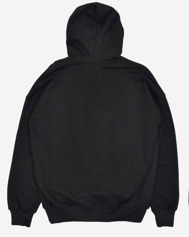 Mumu Black Oversized Hoodie Basic Unisex Sweatshirt