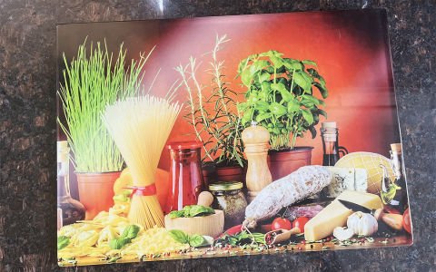 Cam Kesme Tahtası Tasarım Temperli Parlak Görünümlü Tasarım Dayanıklı Ürün