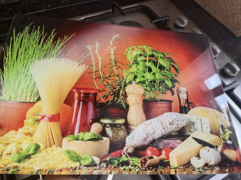 Cam Kesme Tahtası Tasarım Temperli Parlak Görünümlü Tasarım Dayanıklı Ürün