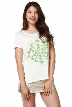 Wide Collar Design Women's T-Shirt