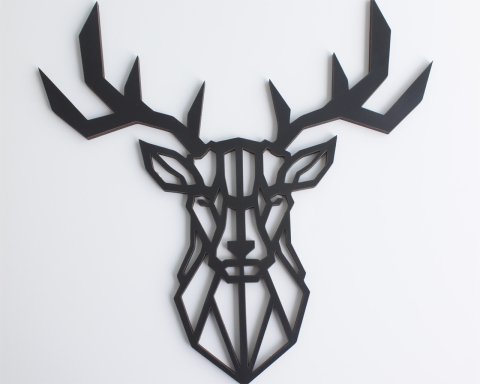 Deer Design Wall Decor