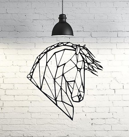 Pferd-Design-Wand-Dekor