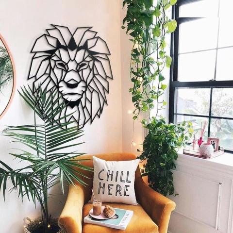 Lion Design Wall Decor