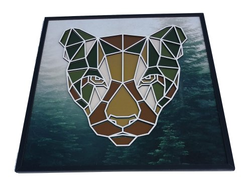 Kaplan Tasarım Duvar Dekor 35*35 CM