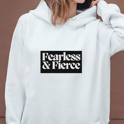 Mumu Beyaz Oversized Kapüşonlu Basic Unisex Sweatshirt