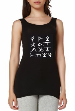 Black Strap Design Printed T-Shirt