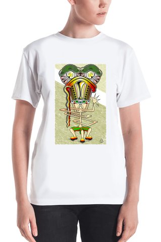 Bol Kesim Tasarım Tişört BEYAZ - 2XL