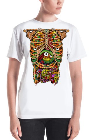 Wide Cut Design T-Shirt