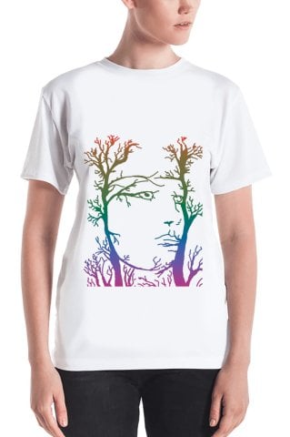 Wide Cut Design T-Shirt