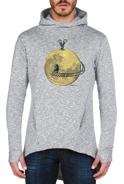 Limited Edition – Graues Sweatshirt mit Kapuzendesign und Sonderkollektion
