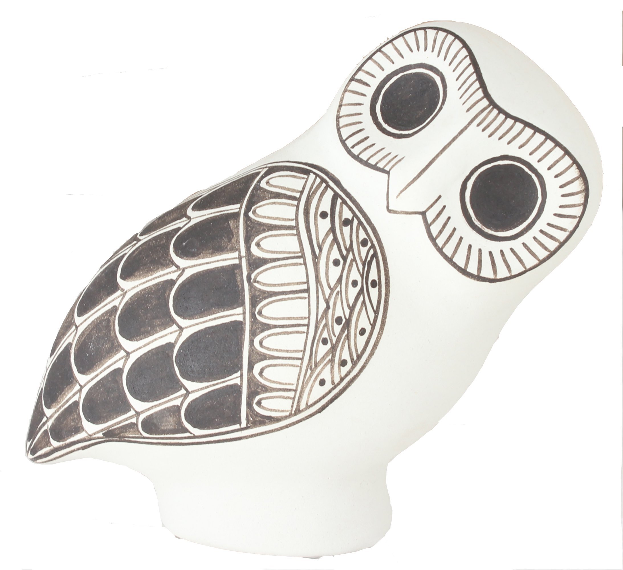 White Decorative Owl - Handmade Terra Kota