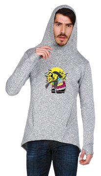 Limited Edition – Graues Sweatshirt mit Kapuzendesign und Sonderkollektion
