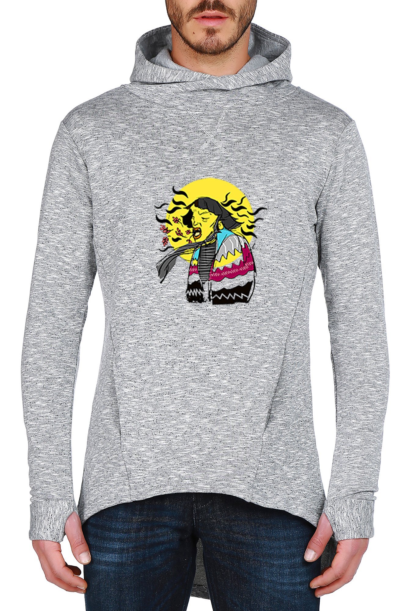 Limited Edition – Graues Sweatshirt mit Kapuzendesign und Sonderkollektion