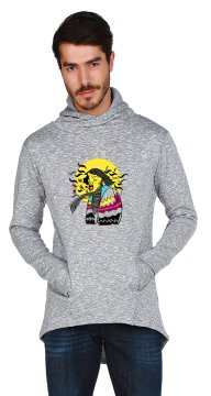 Limited Edition – Graues Sweatshirt mit Kapuzendesign und Sonderkollektion