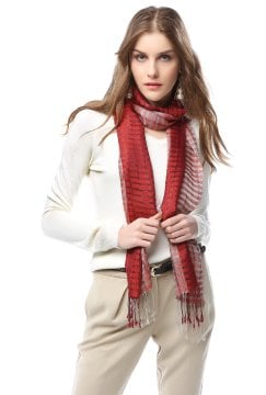 Handgewebter Seidenschal