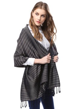 Handgewebter dicker Seidenschal