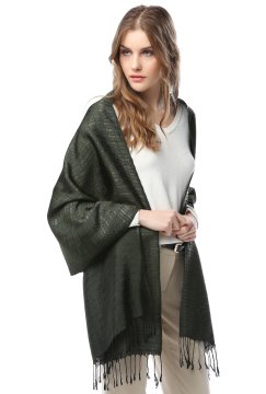 Handgewebter dicker Seidenschal