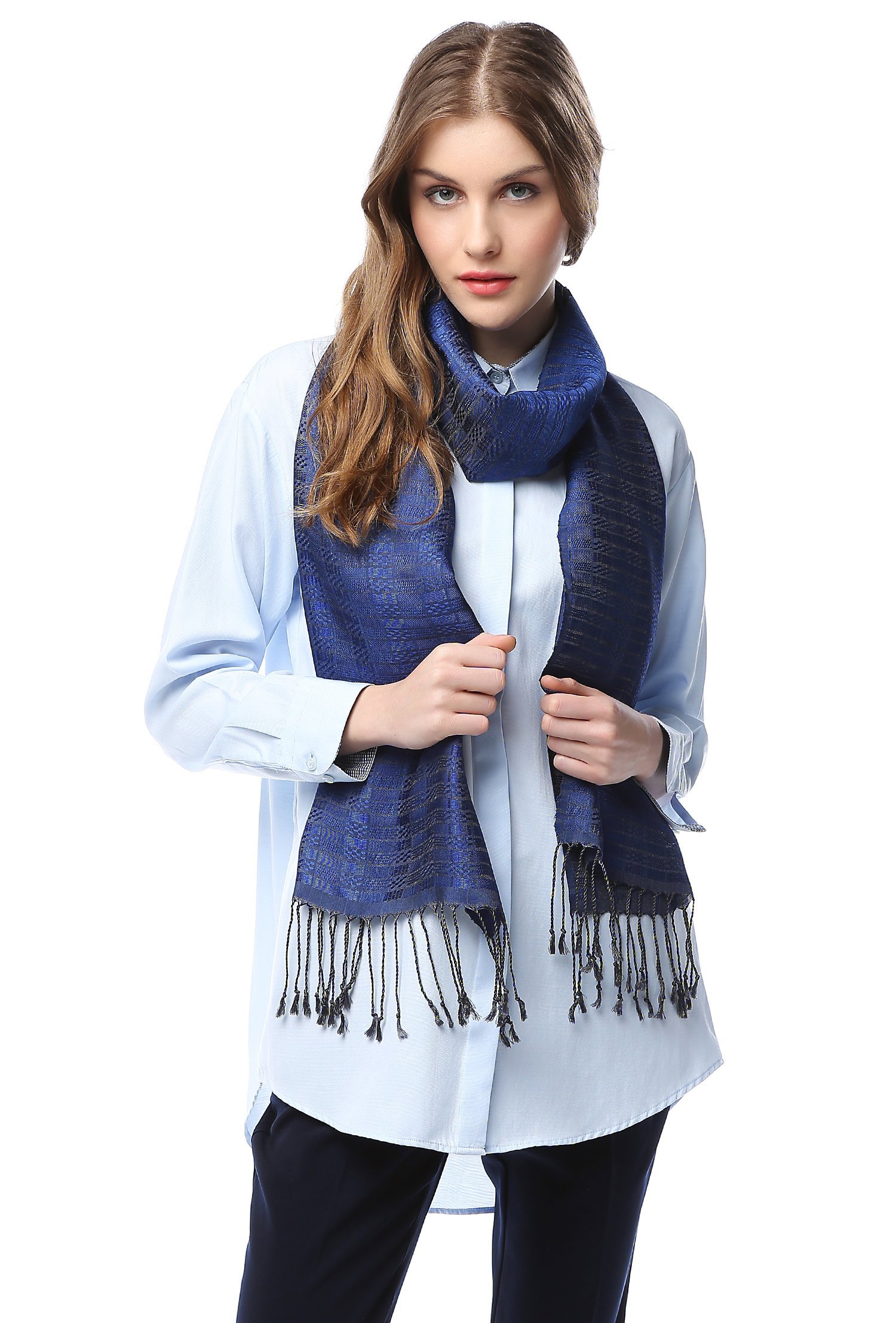 El Dokuma İpek Kalın Fular