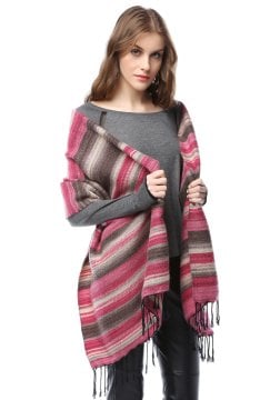 Handgewebter Wollschal