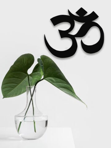 Om Symbol Wooden Yoga Design Wall Decor