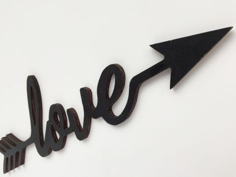 Aşk Love Ahşap Tasarım Duvar Dekor