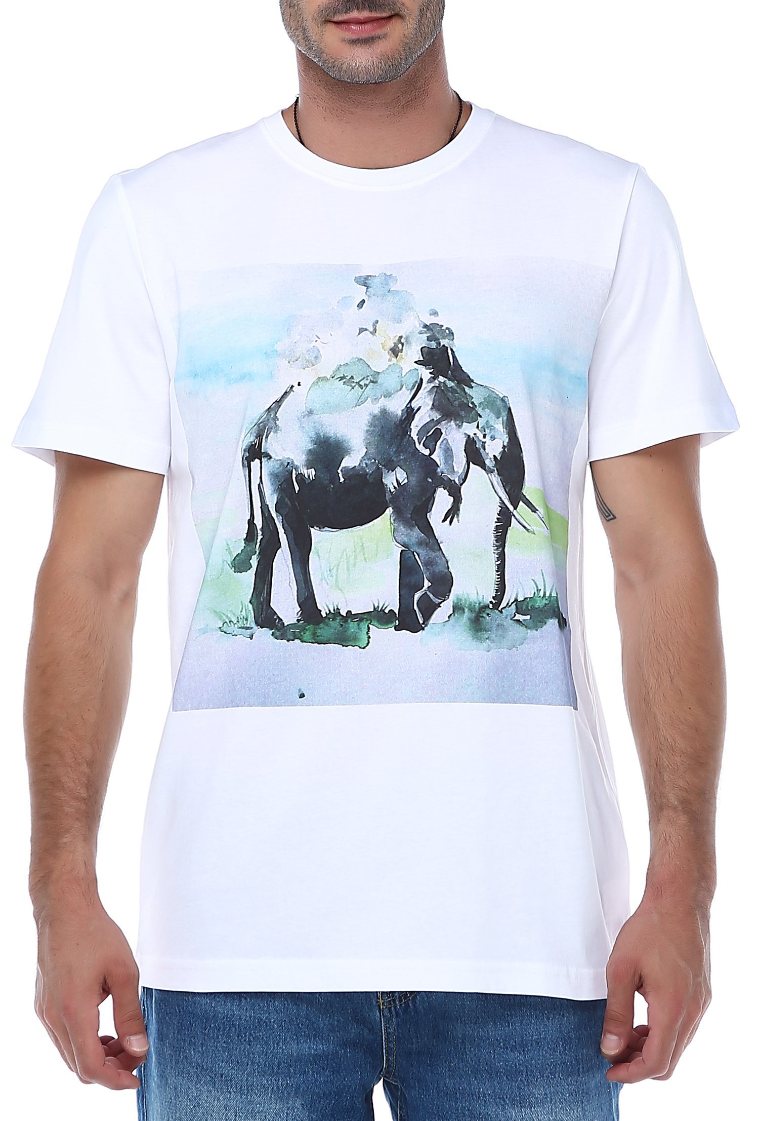 Crew Neck Printed T-Shirt