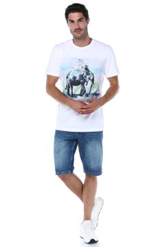 Crew Neck Printed T-Shirt